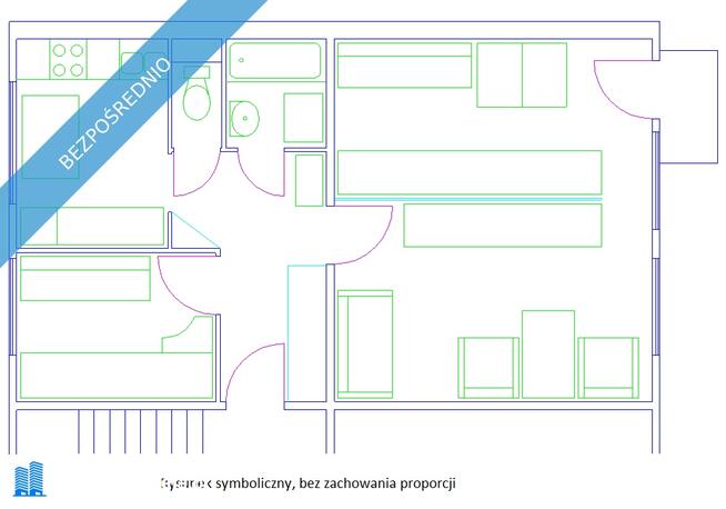 Do sprzedania mieszkanie w Tarnobrzegu, M. Dąbrowskiej, 48m2, 3 pokoje