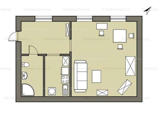 Wynajmę funkcjonalną kawalerkę, Dąb, Lipowa 7