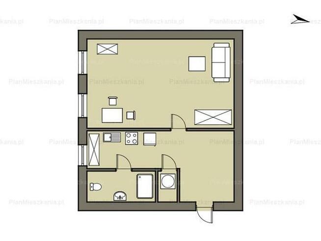 Chromika 19a, Zawodzie, jasna kawalerka
