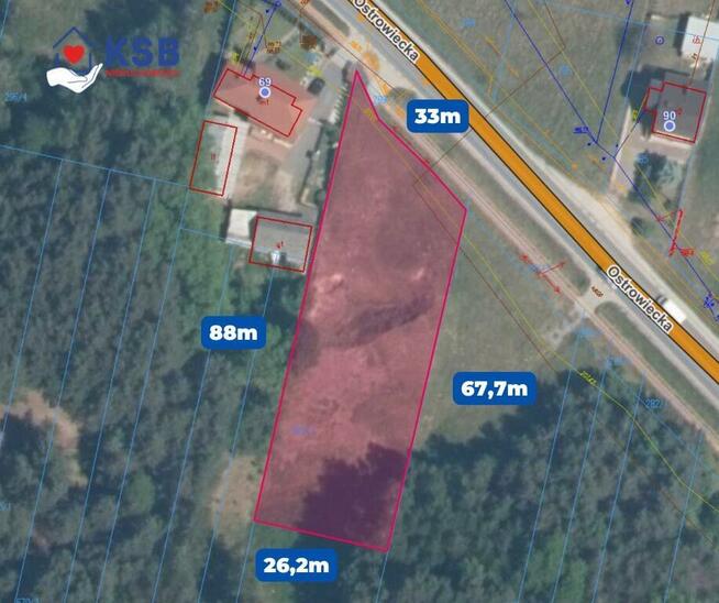 Działka budowlana - 2000m2 - Kuczów