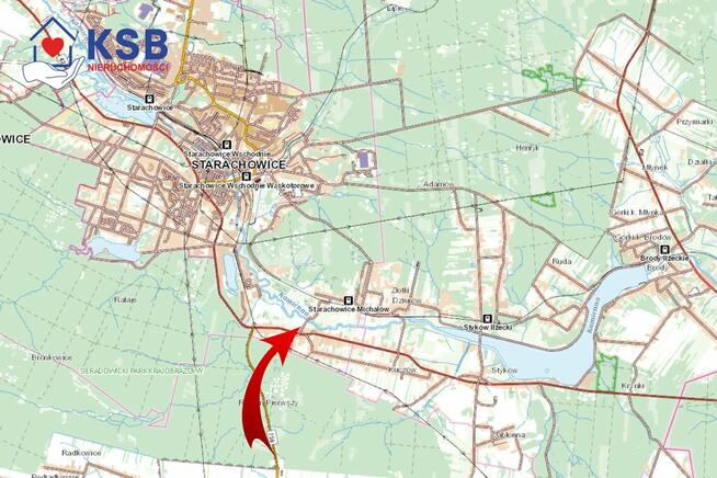 Działka budowalna z WZ - 1,05ha - Michałów