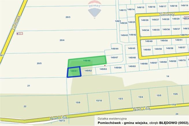 Działka budowlana z prywatnym lasem w Błędowie