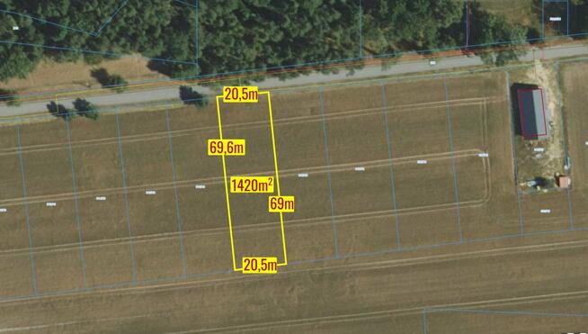 Działka budowlana Zborowskie gm. Ciasna, Dolna