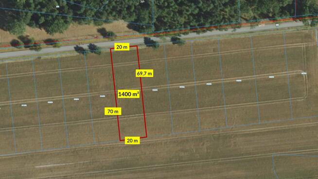 Działka budowlana Zborowskie gm. Ciasna, Dolna