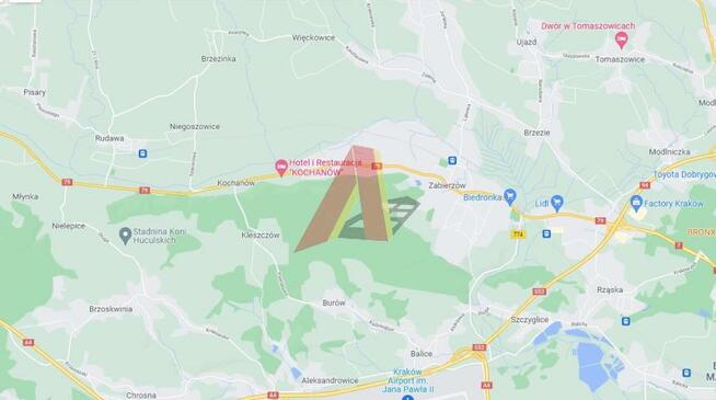 Działka budowlana Młynka gm. Zabierzów, Młynka