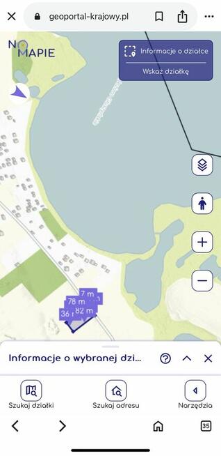 Sprzedam działkę nad jeziorem Głuszyńskim