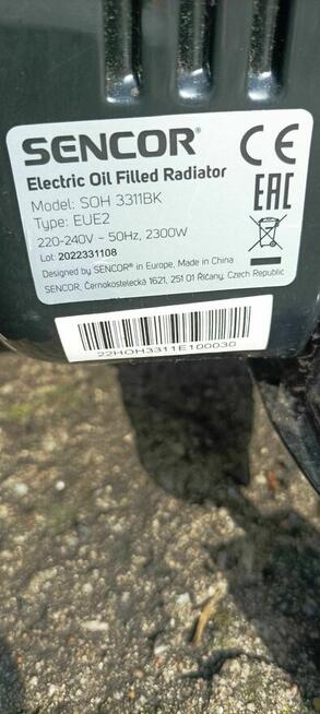 Grzejnik olejowy 2500W Sencor SOH 3311BK 2300W 11 żeber