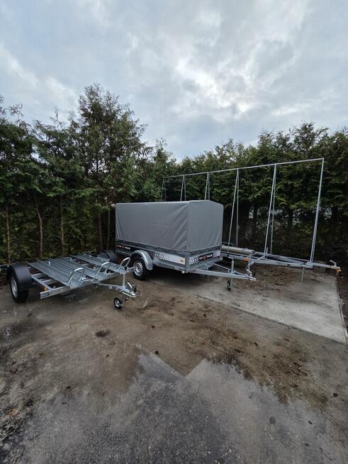 Wypożyczalnia przyczepek do 750 kg towarowe reklamowe, motocy