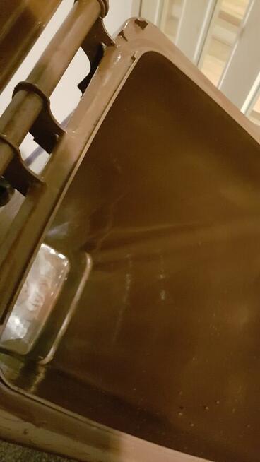 Kosz 120 l plastikowy - brązowy