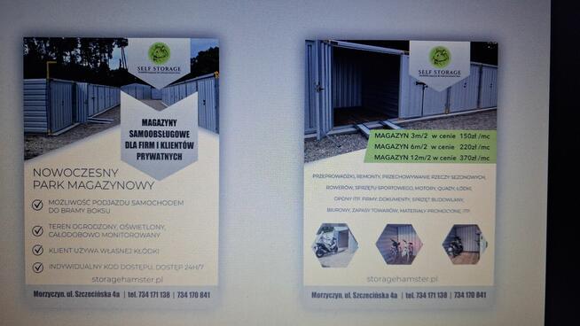 boxy * magazyny * schowki *komórki