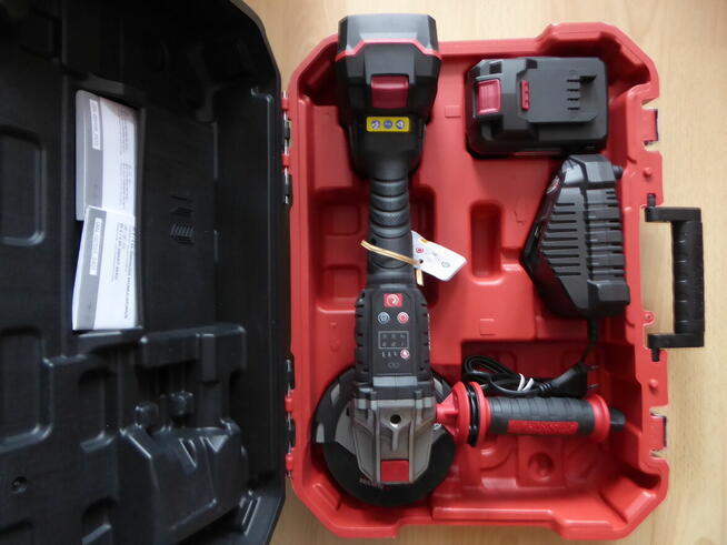 Szlifierka kątowa PARKSIDE PERFORMANCE PWSAP 20-Li F6 kpl.