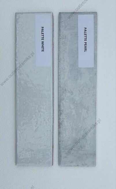 Płytki łazienkowe ciegiełka szkliwione 30x7 Palette white