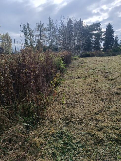 Koszenie nieużytków, trawy, karczowanie, kosiarka bijakowa,