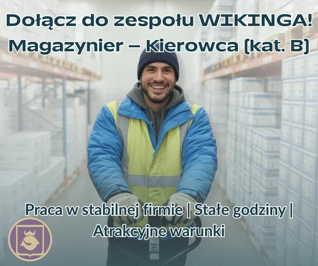 Magazynier, Kierowca Kat B