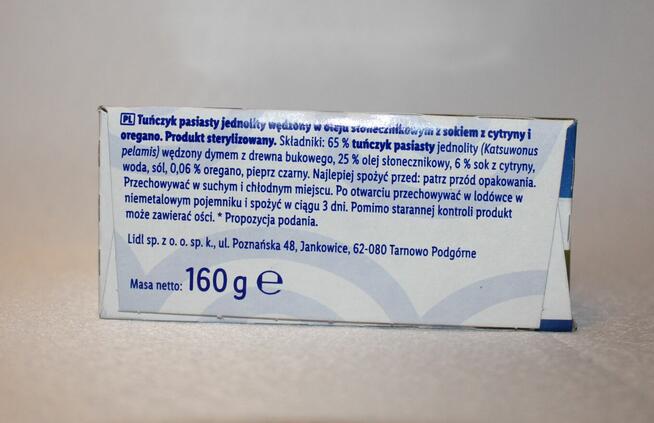 Eridanous tuńczyk wędzony cytryna oregano 160g