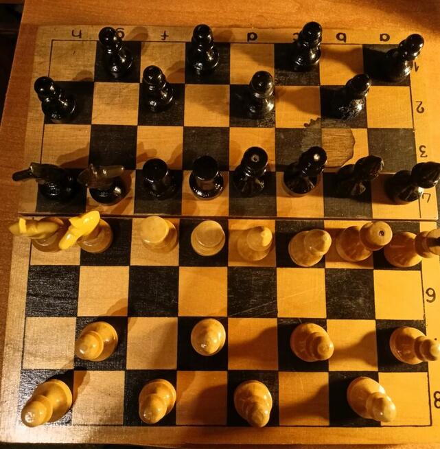 Radziecki zabytkowy zestaw szachowy Rosyjskie szachy