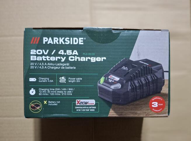 Szybka ładowarka PARKSIDE PLG 20 C3 4,5A