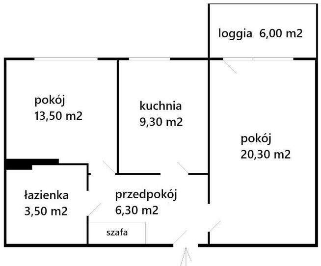Mieszkanie| 53m2 | 2 pokoje | 6 piętro | miejsce parkingowe
