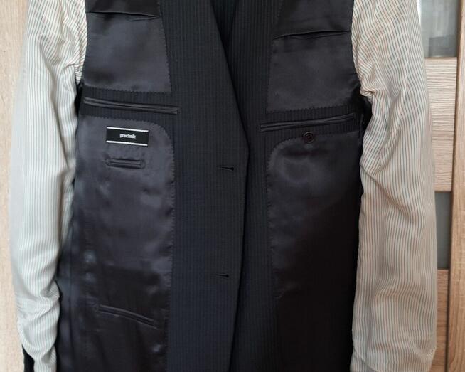 Marynarka, granatowa/czarna, 182 cm - stan idealny