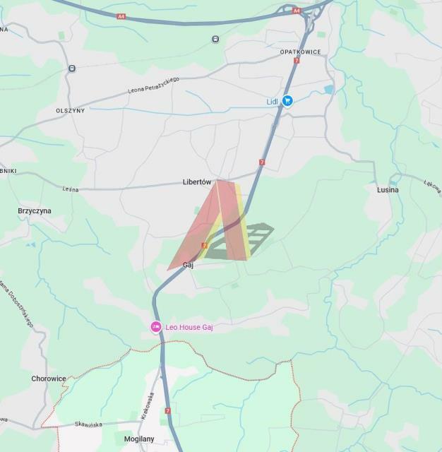 Działka budowlana Gaj gm. Mogilany, Parkowa