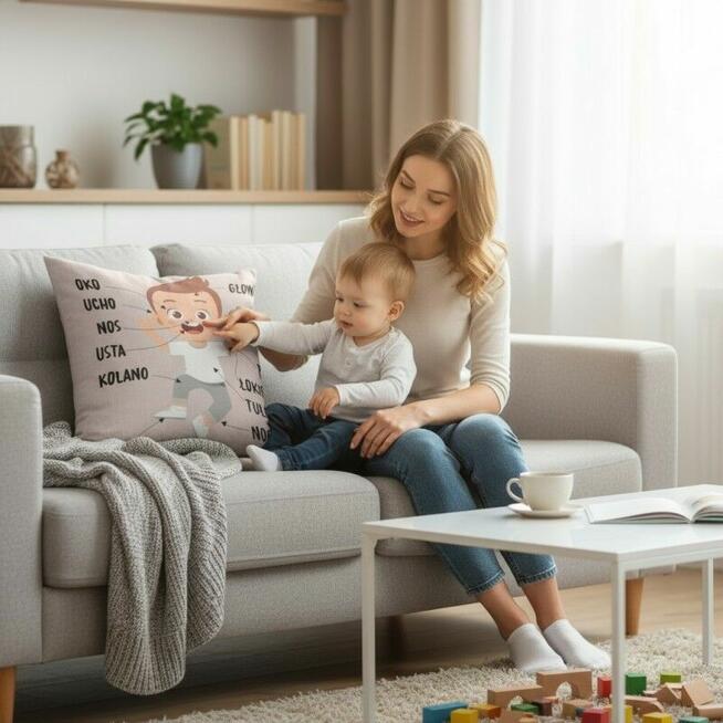 Poduszka edukacyjna - części ciała dziecka