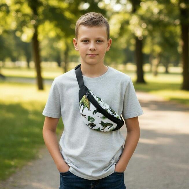 Nerka Dinozaury - Saszetka na biodro dla chłopca