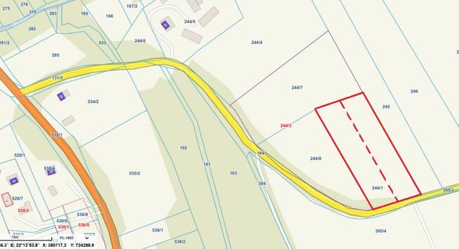 Działka budowlana Wojciechów-Kolonia Pierwsza gm. Wojciechów,