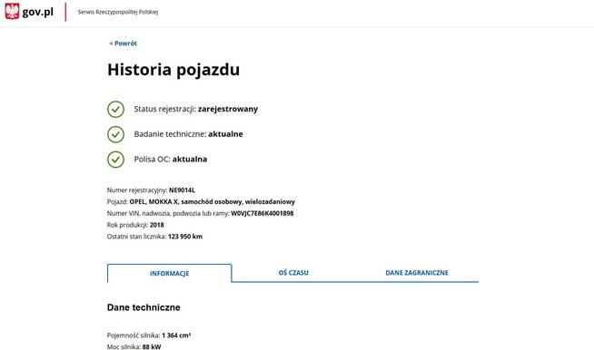 Opel Mokka Benzyna Zarejestrowany Ubezpieczony