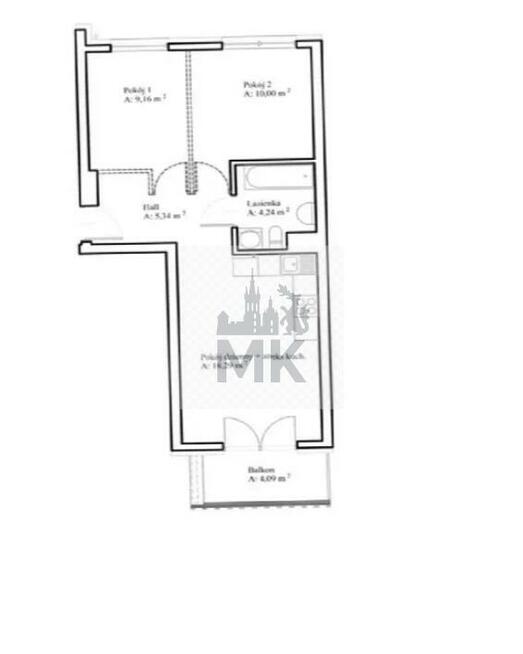 Mieszkanie Kraków Kraków-Podgórze, Kliny, os. Kliny Borkowskie