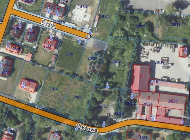 Działka usługowa Suchy Dwór gm. Żórawina, Irysowa