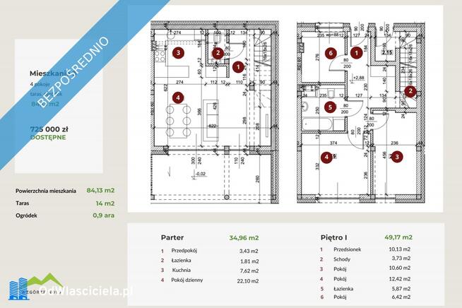 Mieszkanie 84m2 z ogródkiem Gaj pod Krakowem