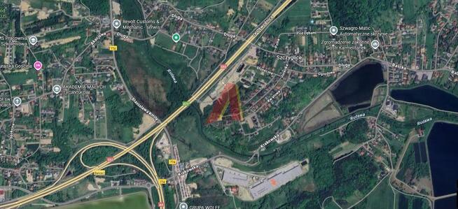 Działka usługowa Szczyglice gm. Zabierzów, Krakowska
