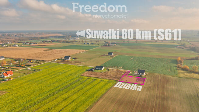 Działka budowlana 1539 m² z warunkami zabudowy