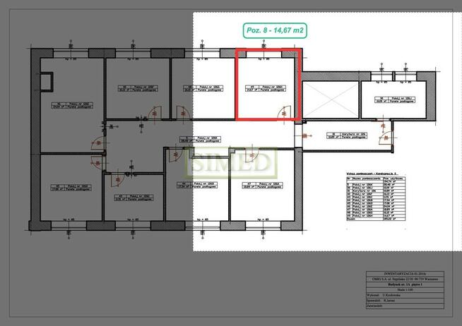 Pokój w biurowcu, recepcja , ochrona ,dostęp 24h