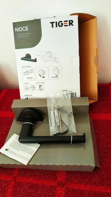 Zestaw WC,szczotka, pojemnik,wieszak na papier, haczyk,śruby