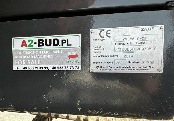 KOPARKA GĄSIENICOWA MARKI HITACHI ZX350LC-5B