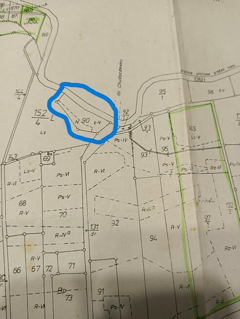 Sprzedam działkę częściowo zalesioną w Gminie Postomino