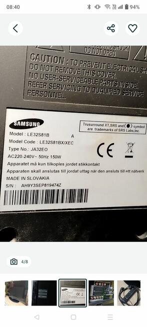 Sprzedam telewizor 32 całe