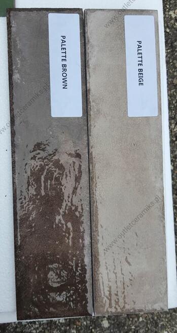 Glazura do łazinki płytki cegiełki beżowe szkliwione Palette