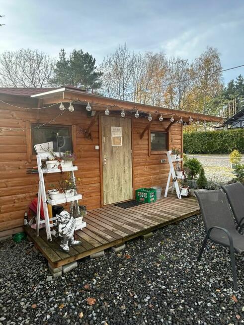 Domek 5 x 5 drewniany ocieplany w całości z podłogą całorocz