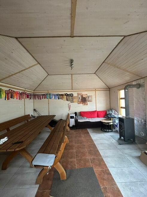 Domek 5 x 5 drewniany ocieplany w całości z podłogą całorocz