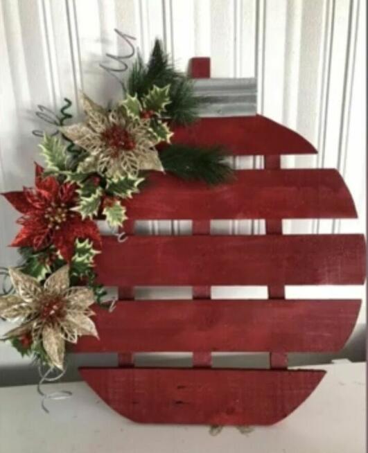 Bałwan drewniany - ozdobny