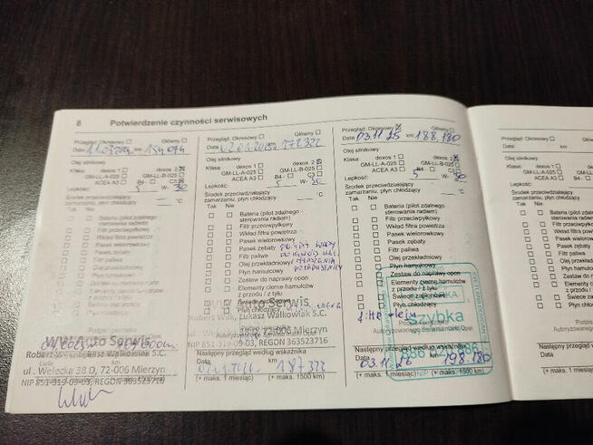 OPEL ZAFIRA B / 1,8 XER / 2015 r. / salon PL/ I wł. /serwis