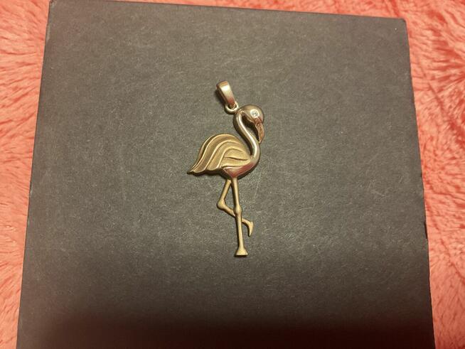 Zawieszka Flamingo złoto pròby 375