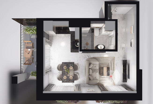 Nowe mieszkanie > CENTRUM > 27,36 m2