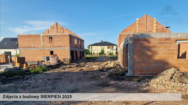 Dom w zab. bliźniaczej 105,27m2 z garżem i z pompą ciepła/Iwiny, Brochów