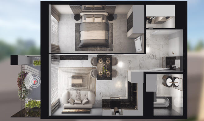 Nowe mieszkanie > CENTRUM > 38,08 m2