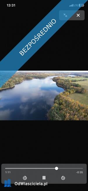 Sprzedam działki nad jeziorem