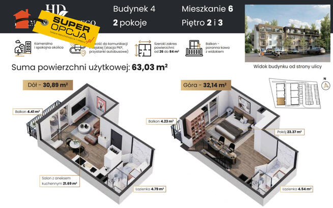 Mieszkanie Kraków gm. Kraków-Podgórze Opatkowice, Macieja Dębskiego