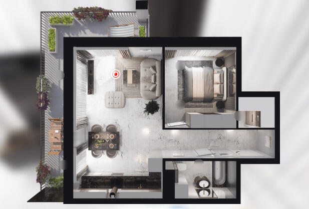 Nowe mieszkanie > CENTRUM > 51,55 m2